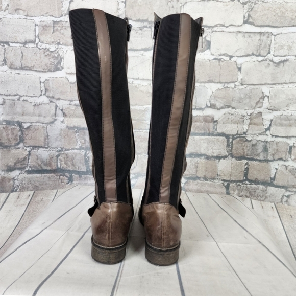 Remonte Leather Riding Boots Taupe Embre Almond Toe Size 38 = 7/7.5 Equestrian - Picture 11 of 16